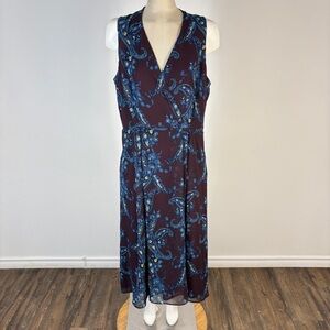 Cabi Treasure Dress Paisley Floral Midi Pockets 14